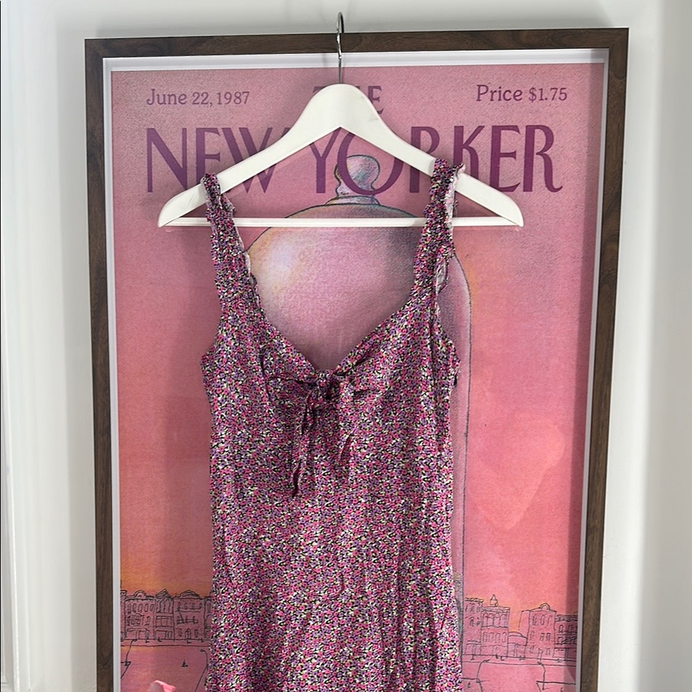 Pink Floral Sleeveless Zara Dress